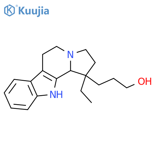 3-(1-Ethyl-2,3,5,6,11,11b-hexahydroindolizino[8,7-b]indol-1-yl)propan-1-ol structure