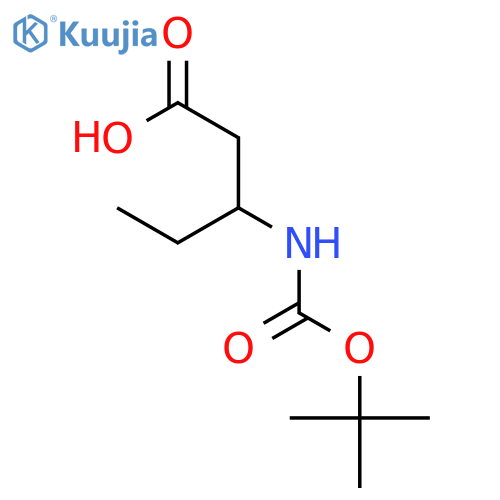 3-tert-Butoxycarbonylamino-pentanoic Acid structure