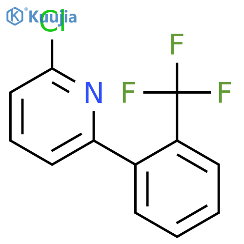 PYRIDINE, 2-CHLORO-6-[2-(TRIFLUOROMETHYL)PHENYL]- structure