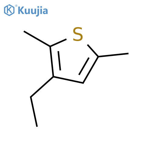 Thiophene, 3-ethyl-2,5-dimethyl- structure