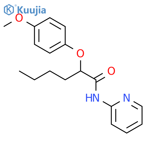 HEXANAMIDE, 2-(4-METHOXYPHENOXY)-N-2-PYRIDINYL- structure