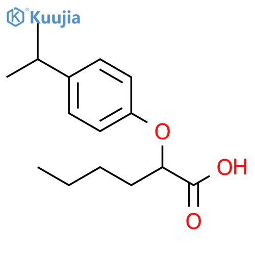 HEXANOIC ACID, 2-[4-(1-METHYLETHYL)PHENOXY]- structure