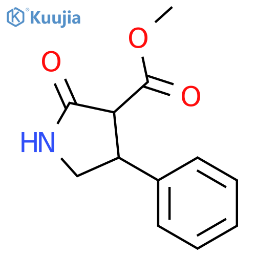 methyl 2-oxo-4-phenylpyrrolidine-3-carboxylate structure