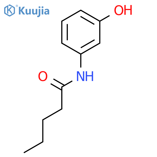 N-(3-Hydroxyphenyl)pentanamide structure