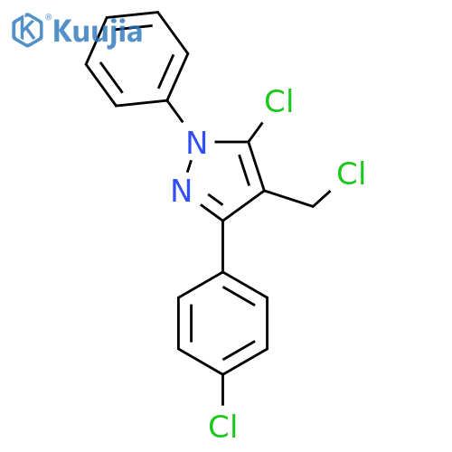 5-Chloro-4-chloromethyl-3-(4-chloro-phenyl)-1-phenyl-1H-pyrazole structure