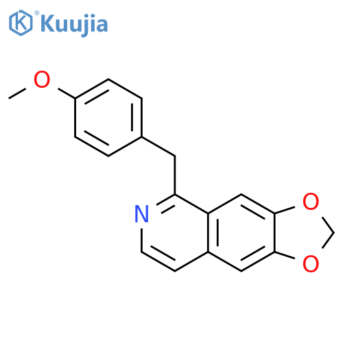 5-(4-methoxybenzyl)[1,3]dioxolo[4,5-g]isoquinoline structure