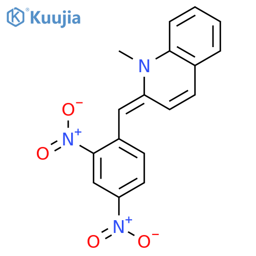 Quinoline, 2-[(2,4-dinitrophenyl)methylene]-1,2-dihydro-1-methyl- structure