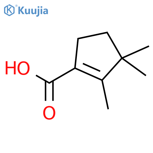 1-Cyclopentene-1-carboxylic acid, 2,3,3-trimethyl- (8CI,9CI) structure