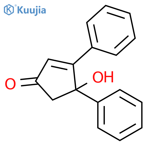 4-Hydroxy-3,4-diphenylcyclopent-2-en-1-one structure