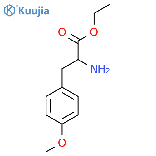 ethyl 2-amino-3-(4-methoxyphenyl)propanoate structure