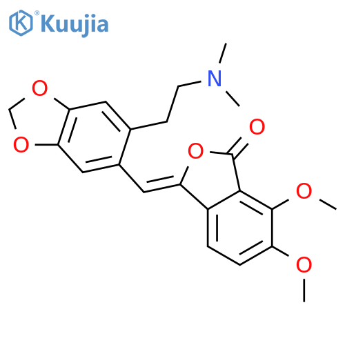 1(3H)-Isobenzofuranone,3-[[6-[2-(dimethylamino)ethyl]-1,3-benzodioxol-5-yl]methylene]-6,7-dimethoxy-,(E)- (9CI) structure