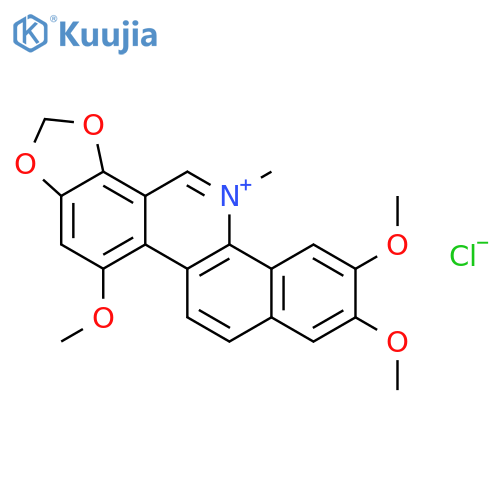 5,9,10-trimethoxy-12-methylbenzo[c][1,3]dioxolo[4,5-i]phenanthridin-12-ium chloride structure