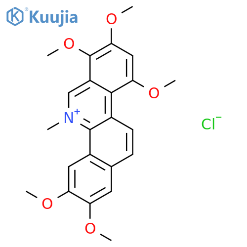 2,3,7,8,10-pentamethoxy-5-methylbenzo[c]phenanthridinium chloride structure