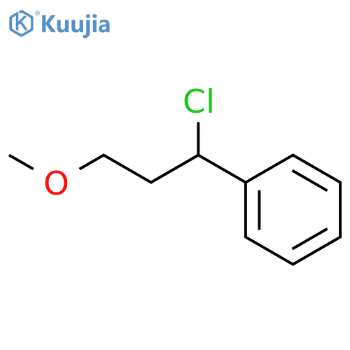 (1-chloro-3-methoxypropyl)benzene structure