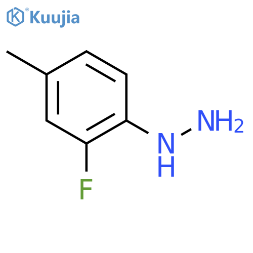 (2-fluoro-4-methylphenyl)hydrazine structure