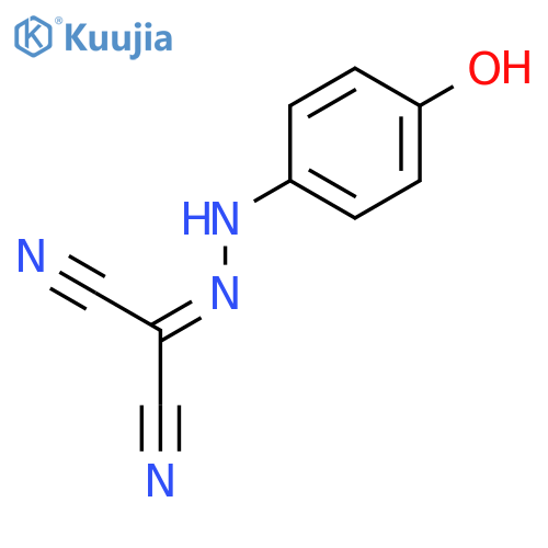 Propanedinitrile, [(4-hydroxyphenyl)hydrazono]- structure