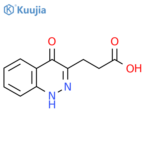 3-(4-Oxo-1,4-dihydrocinnolin-3-yl)propanoic acid structure