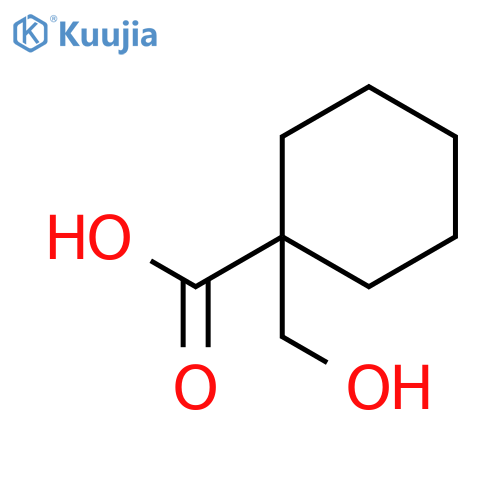 1-(hydroxymethyl)cyclohexane-1-carboxylic acid structure