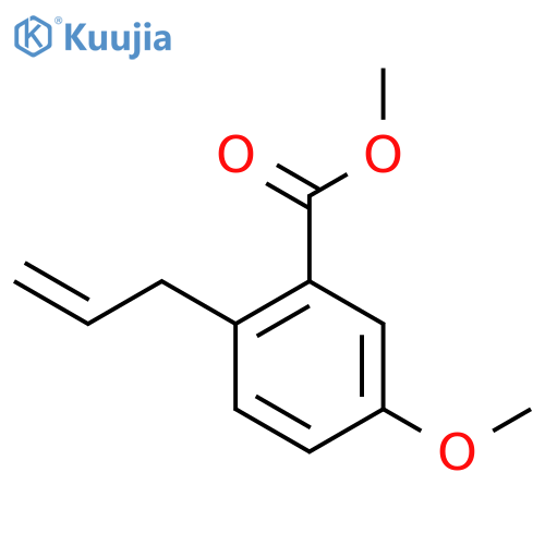 BENZOIC ACID, 5-METHOXY-2-(2-PROPENYL)-, METHYL ESTER structure