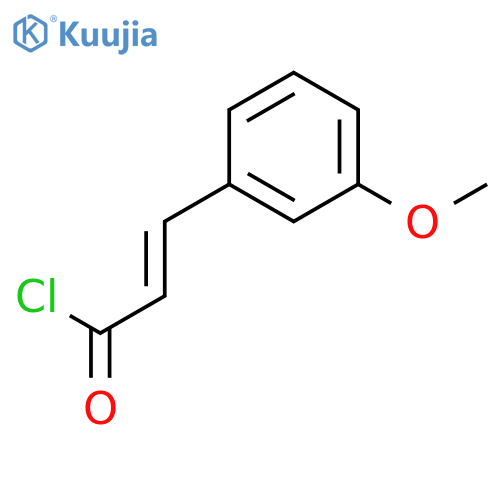 (2E)-3-(3-methoxyphenyl)prop-2-enoyl chloride structure