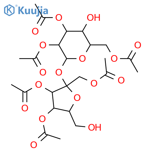 Sucrose; 1',2,3,3',4',6-Hexa-Ac structure