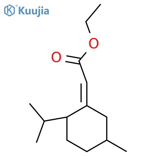 ethyl 2-(1Z)-5-methyl-2-(propan-2-yl)cyclohexylideneacetate structure