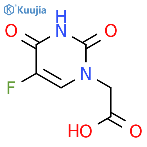 5-Fluoro-3,4-dihydro-2,4-dioxo-1(2h)-pyrimidineacetic acid structure