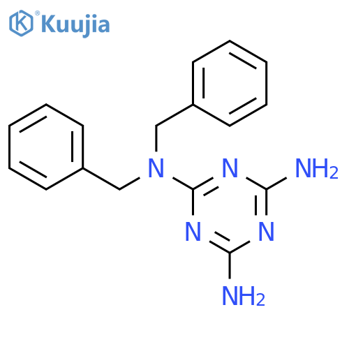 1,3,5-Triazine-2,4,6-triamine,N2,N2-bis(phenylmethyl)- structure