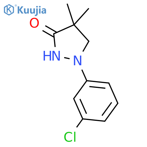 3-PYRAZOLIDINONE, 1-(3-CHLOROPHENYL)-4,4-DIMETHYL- structure