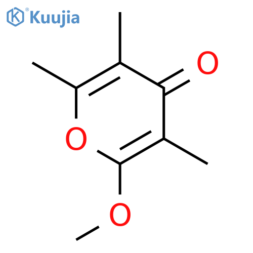 4H-Pyran-4-one, 2-methoxy-3,5,6-trimethyl- structure