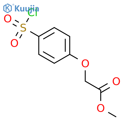 Methyl 2-(4-(chlorosulfonyl)phenoxy)acetate structure