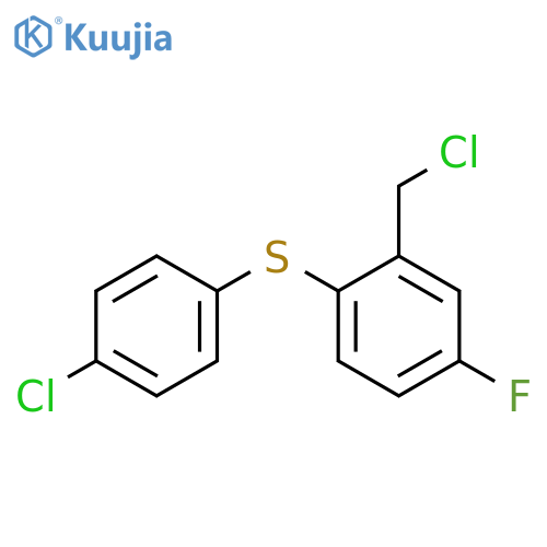 Benzene, 2-(chloromethyl)-1-[(4-chlorophenyl)thio]-4-fluoro- structure