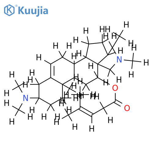 3beta-Dimethylamino-12beta-(4-methyl-pent-3-enoyloxy)-con-5-en structure