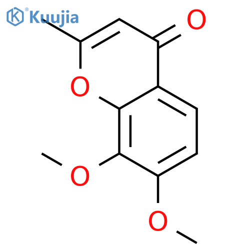 4H-1-Benzopyran-4-one, 7,8-dimethoxy-2-methyl- structure