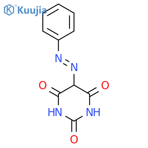 2,4,6(1H,3H,5H)-Pyrimidinetrione, 5-(2-phenyldiazenyl)- structure