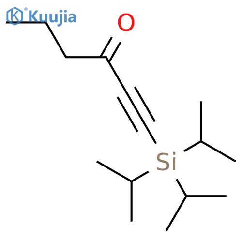 1-Hexyn-3-one, 1-[tris(1-methylethyl)silyl]- structure