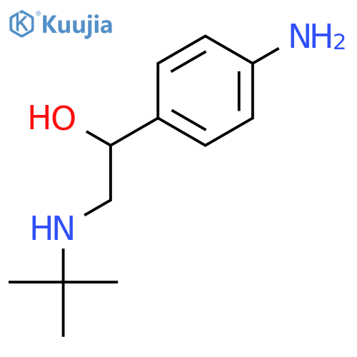 1-(4-Aminophenyl)-2-(tert-butylamino)ethanol structure
