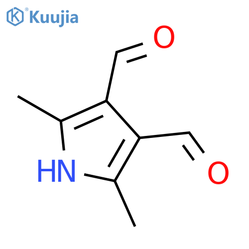 2,5-dimethyl-1H-Pyrrole-3,4-dicarboxaldehyde structure