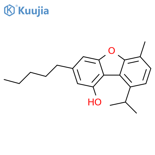 1-Dibenzofuranol,6-methyl-9-(1-methylethyl)-3-pentyl- structure