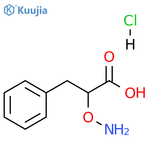 2-(aminooxy)-3-phenylpropanoic acid hydrochloride structure