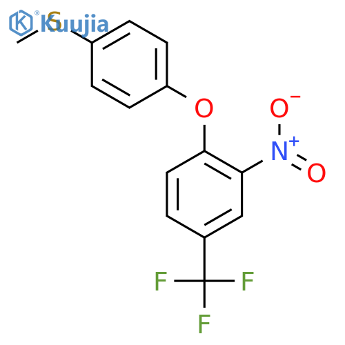 4-4-(Methylthio)phenoxy-3-nitrobenzotrifluoride structure