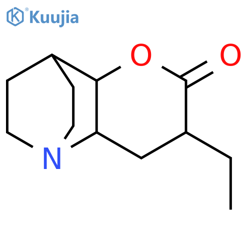3-ethylhexahydro-5,8-ethanopyrano[3,2-b]pyridin-2(3H)-one structure