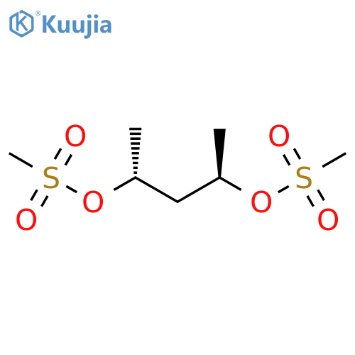 2,4-Pentanediol, 2,4-dimethanesulfonate, (2R,4R)- structure