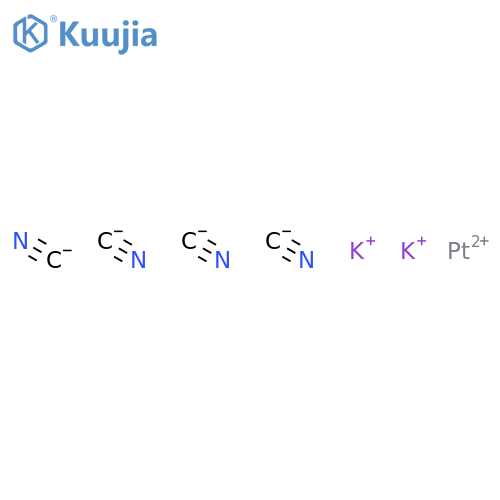 Platinate(2-),tetrakis(cyano-kC)-,dipotassium, (SP-4-1)- structure