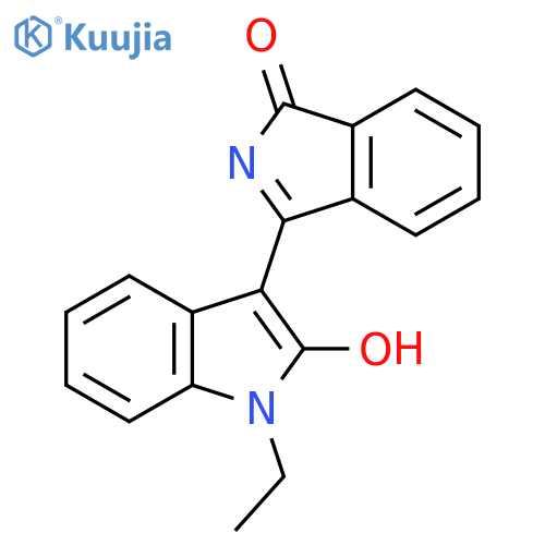 3-(1-Ethyl-2-hydroxyindol-3-yl)isoindol-1-one structure