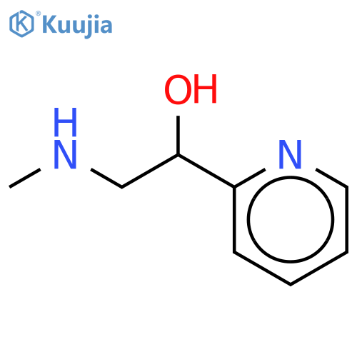 2-(methylamino)-1-(pyridin-2-yl)ethan-1-ol structure