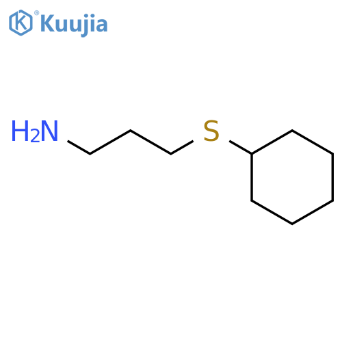 3-(cyclohexylthio)-1-propanamine structure