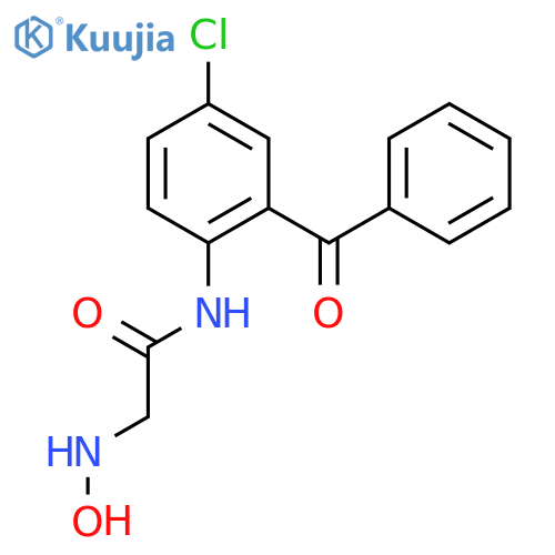 Acetamide, N-(2-benzoyl-4-chlorophenyl)-2-(hydroxyamino)- structure