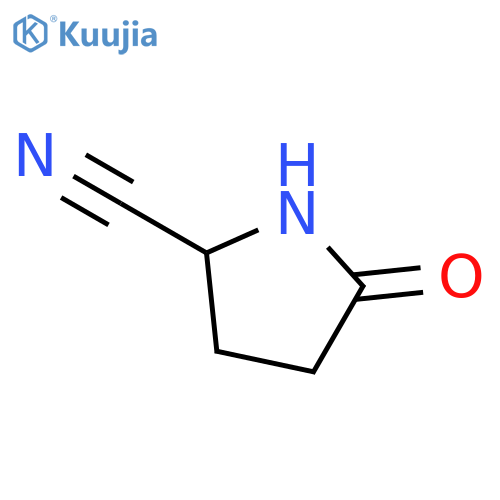 5-oxo-2-Pyrrolidinecarbonitrile structure