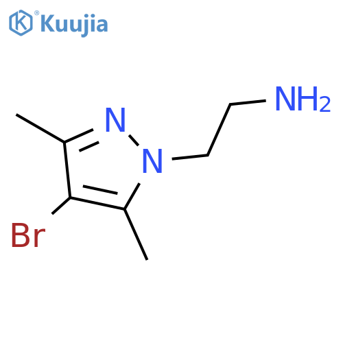 2-(4-Bromo-3,5-dimethyl-1H-pyrazol-1-yl)ethanamine structure